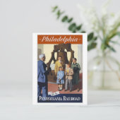 Philadelphia Pennsylvania Railroad Briefkaart (Staand voorkant)