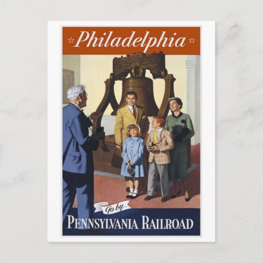 Philadelphia Pennsylvania Railroad Briefkaart (Voorkant)