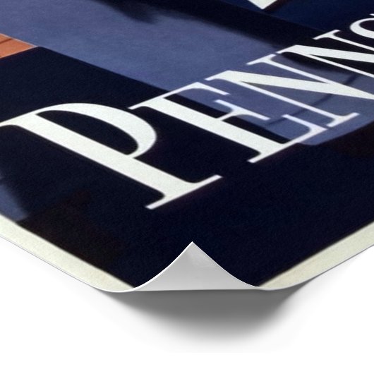 Philadelphia - Pennsylvania Railroad Vintage Poste Poster (Hoek)