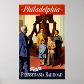 Philadelphia - Pennsylvania Railroad Vintage Poste Poster (Voorkant)