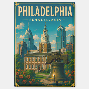 Philadelphia Pennsylvania Reis Souvenir Magneet