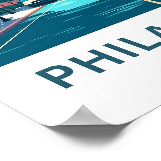 Philadelphia Pennsylvania Reisprint Poster (Hoek)