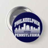 Philadelphia, Pennsylvania Ronde Button 7,6 Cm (Voorkant /achterkant)