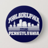 Philadelphia, Pennsylvania Ronde Button 7,6 Cm (Voorkant)