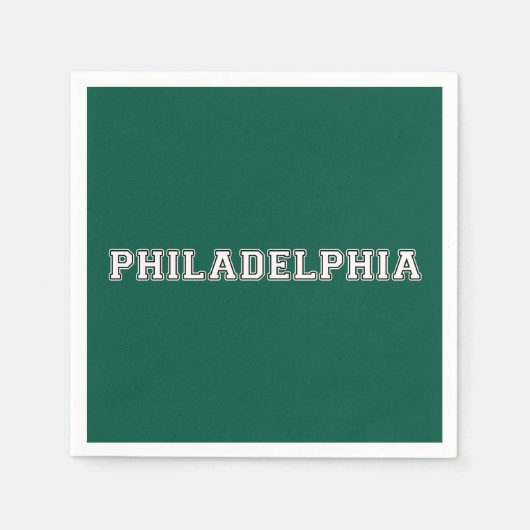 Philadelphia Pennsylvania Servet (Voorkant)