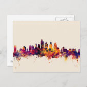 Philadelphia Pennsylvania Skyline Briefkaart (Voorkant / Achterkant)