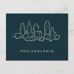 Philadelphia Pennsylvania Skyline Briefkaart
