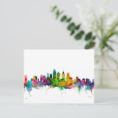 Philadelphia Pennsylvania Skyline Briefkaart (Staand voorkant)