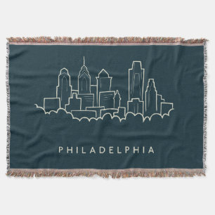 Philadelphia Pennsylvania Skyline Deken