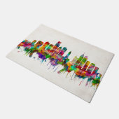 Philadelphia Pennsylvania Skyline Deurmat (Schuin)