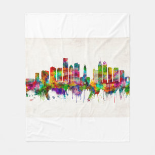 Philadelphia Pennsylvania Skyline Fleece Deken