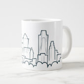 Philadelphia Pennsylvania Skyline Grote Koffiekop (Voorkant rechts)