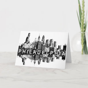 Philadelphia, Pennsylvania skyline Kaart
