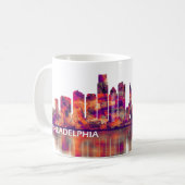 Philadelphia Pennsylvania Skyline Koffiemok (Voorkant links)