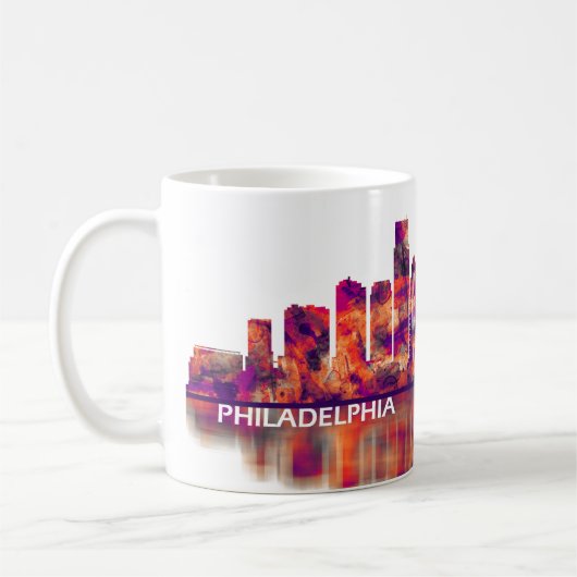 Philadelphia Pennsylvania Skyline Koffiemok (Links)