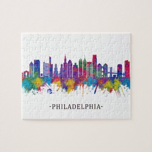 Philadelphia Pennsylvania Skyline Legpuzzel (Horizontaal)