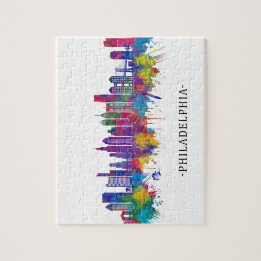Philadelphia Pennsylvania Skyline Legpuzzel (Verticaal)