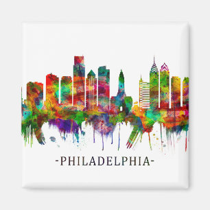 Philadelphia Pennsylvania Skyline Magneet