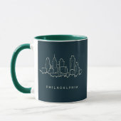 Philadelphia Pennsylvania Skyline Mok (Links)