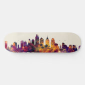 Philadelphia Pennsylvania Skyline Persoonlijk Skateboard (Horizontaal)