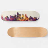 Philadelphia Pennsylvania Skyline Persoonlijk Skateboard (Horizontaal)