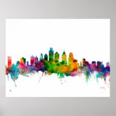 Philadelphia Pennsylvania Skyline Poster (Voorkant)