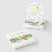 PHILADELPHIA PENNSYLVANIA SKYLINE SP - STENEN ONDERZETTER (Zijkant)