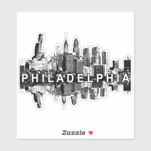 Philadelphia, Pennsylvania skyline Sticker (Vel)