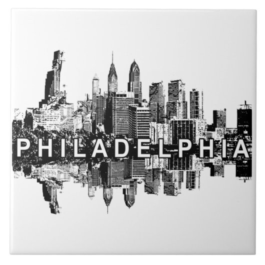 Philadelphia, Pennsylvania skyline Tegeltje (Voorkant)