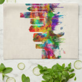 Philadelphia Pennsylvania Skyline Theedoek (Gevouwen)