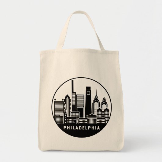 Philadelphia Pennsylvania Skyline Tote Bag (Voorkant)