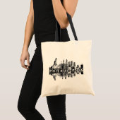 Philadelphia, Pennsylvania skyline Tote Bag (Voorkant (product))