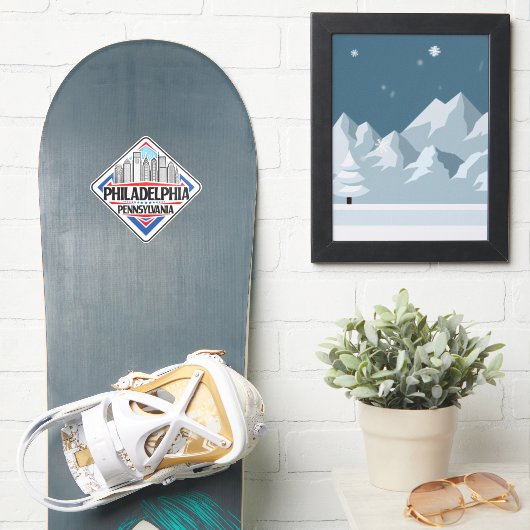 Philadelphia Pennsylvania Sticker (Snowboard)