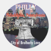 Philadelphia Pennsylvania Sticker (Voorkant)