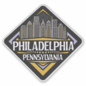 Philadelphia Pennsylvania Sticker (Voorkant)