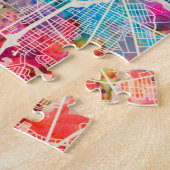 Philadelphia Pennsylvania Street Map Legpuzzel (Zijkant)