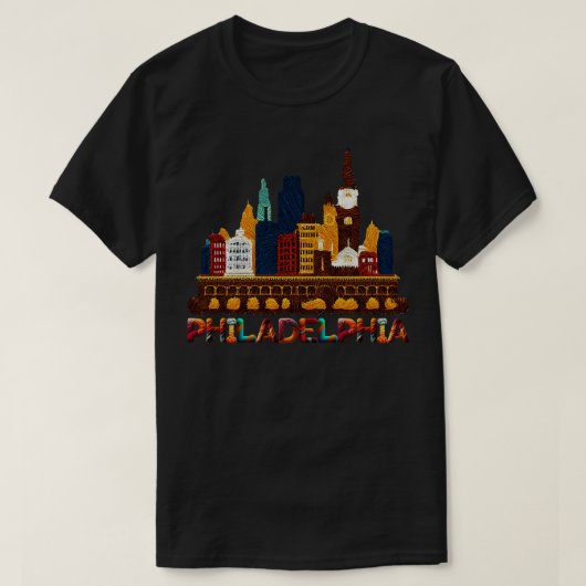 Philadelphia Pennsylvania T-shirt (Design voorkant)