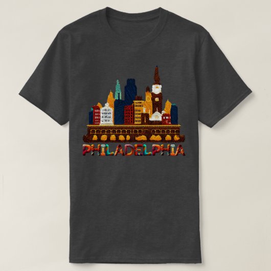 Philadelphia Pennsylvania T-shirt (Design voorkant)