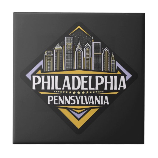 Philadelphia Pennsylvania Tegeltje (Voorkant)