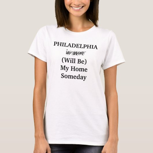 PHILADELPHIA Pennsylvania Thuis Ooit T-shirt (Voorkant)
