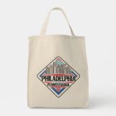 Philadelphia Pennsylvania Tote Bag (Achterkant)
