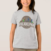 Philadelphia Pennsylvania Tri-Blend Shirt (Voorkant)