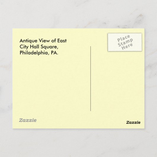 Philadelphia Pennsylvania Uitzicht met Wanamaker Briefkaart (Achterkant)
