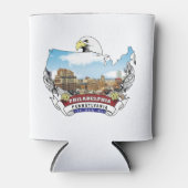 Philadelphia, Pennsylvania USA Bald Eagle Blikjeskoeler (Voorkant)