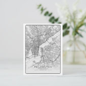 Philadelphia Pennsylvania USA Travel City Map Briefkaart (Staand voorkant)