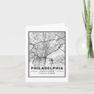 Philadelphia Pennsylvania USA Travel City Map Kaart