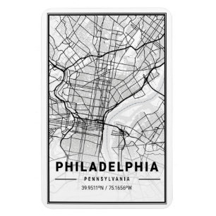 Philadelphia Pennsylvania USA Travel City Map Magneet