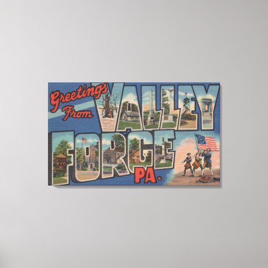 Philadelphia, Pennsylvania - Valley Forge Canvas Afdruk (Voorkant)