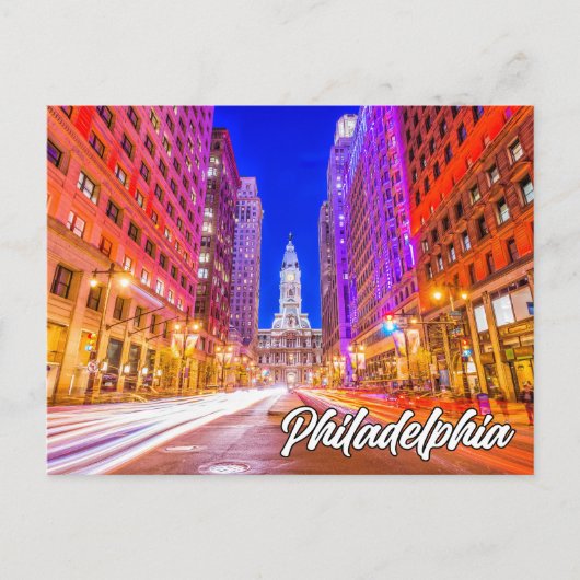 Philadelphia, Pennsylvania, Verenigde Staten Briefkaart (Voorkant)