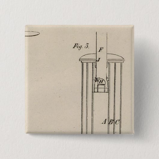 Philadelphia, Pennsylvania Vierkante Button 5,1 Cm (Voorkant)